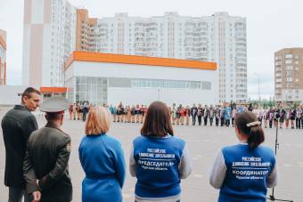 100 школьников Курской области пополнили ряды РДШ и Юнармии